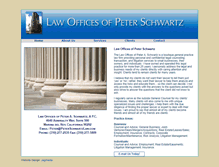 Tablet Screenshot of peterschwartzlaw.com